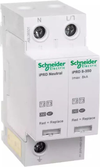 Schneider Electric Acti 9 iPRD8 2-Poles Inspired T2 / T3 Panel Lightning Protection 8kA