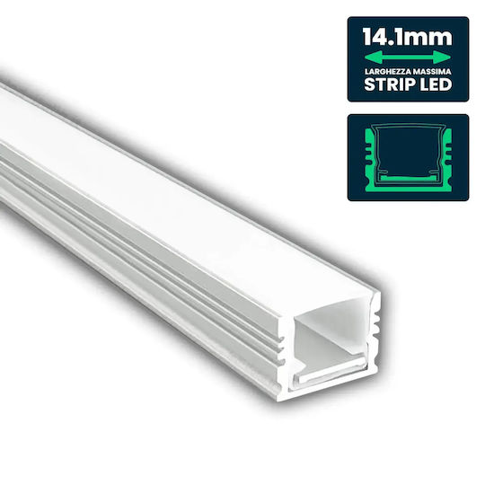 Профил Алуминий Led Тениски Опал Протектор 2m 17x14mm V-tac – 24104
