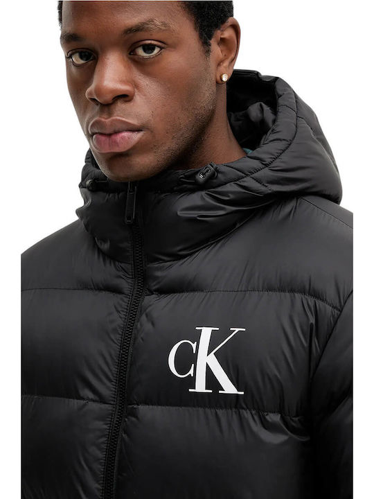 Winter Puffer Jacket Waterproof Black