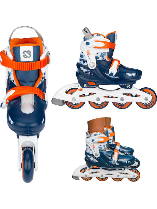 Nijdam Racer N20AA01-NVY Inline Регулируеми Ролери Сини Детски Nijdam Racer N20AA01-NVY Inline Регулируеми Ролери Сини Детски