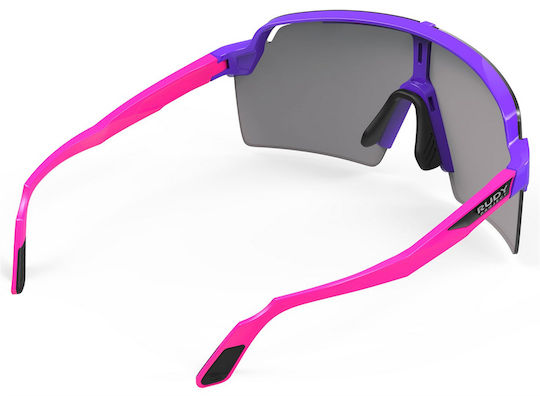 Rudy Project Cycling Glasses with Pink Frame and Multicolour Lenses