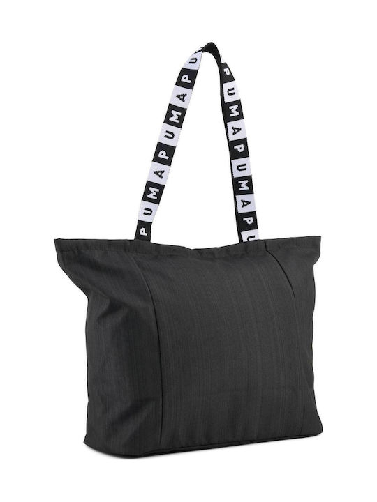 Base Γυναικεία Τσάντα Shopper Ώμου Μαύρη