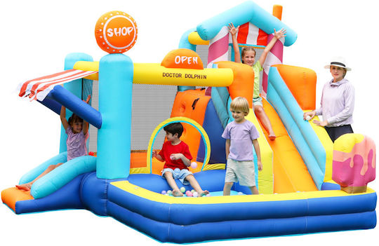 Fun Baby Inflatable with Trampoline and Slide for Age 4-6