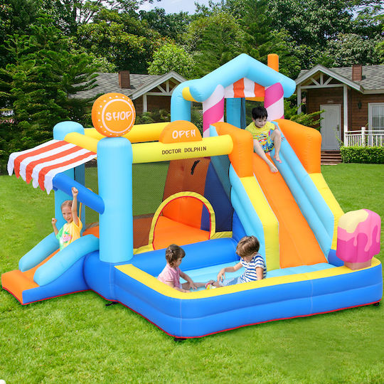 Fun Baby Inflatable with Trampoline and Slide for Age 4-6