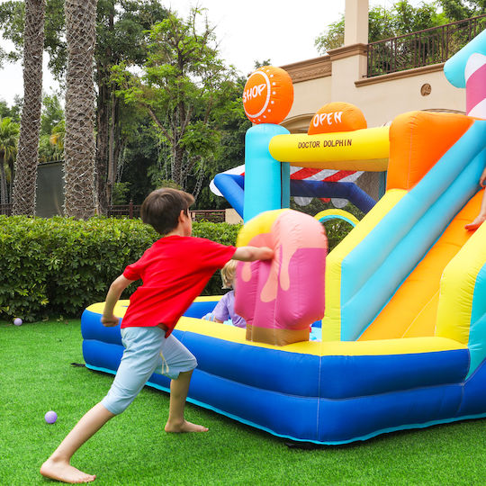 Fun Baby Inflatable with Trampoline and Slide for Age 4-6
