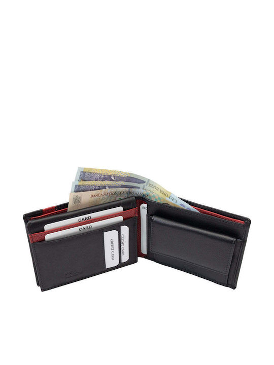 Δερμάτινο Ανδρικό Πορτοφόλι Καρτών με RFID Μαύρο