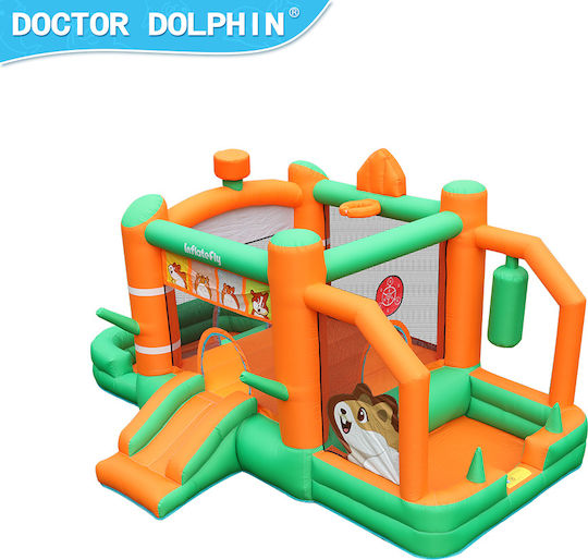 Fun Baby Inflatable Bouncer with Trampoline and Slide for 4-6 Years