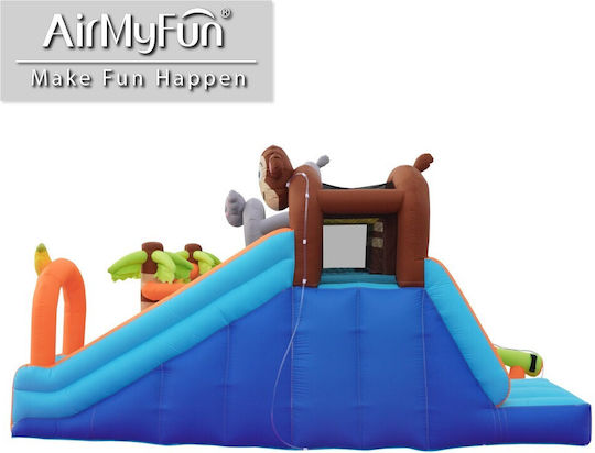 Fun Baby Aufblasbares Jungle mit Trampolin & Rutsche für 6+ Jahre
