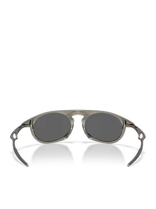 Oakley Unisex Sonnenbrillen mit Grau Metallischem Rahmen und Grau Gläsern