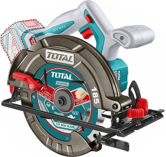 Total TSLI4218511E Δισκοπρίονο Brushless 42V 1x2.5Ah