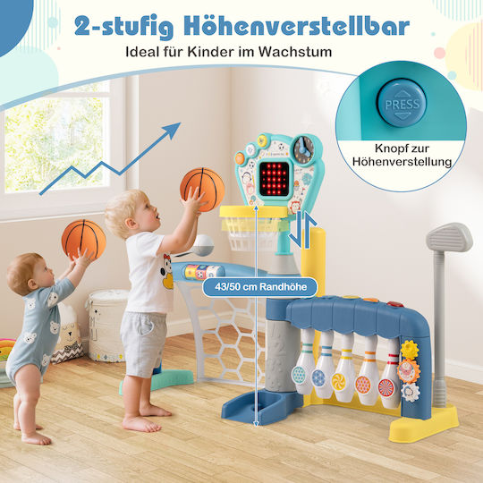 Costway Kinder-Basketballkorb Für Außen- Und Innenbereich
