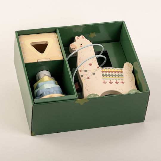 Wooden Set Of 3 Activities – Lama