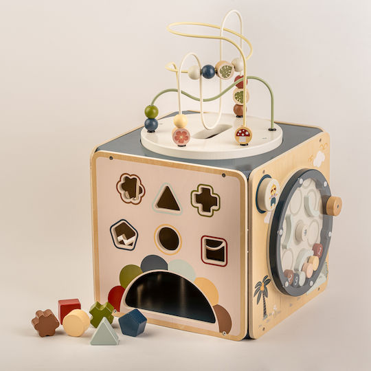 Wooden Activity Cube Baby Activity Toys