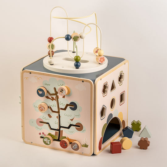 Wooden Activity Cube Baby Activity Toys