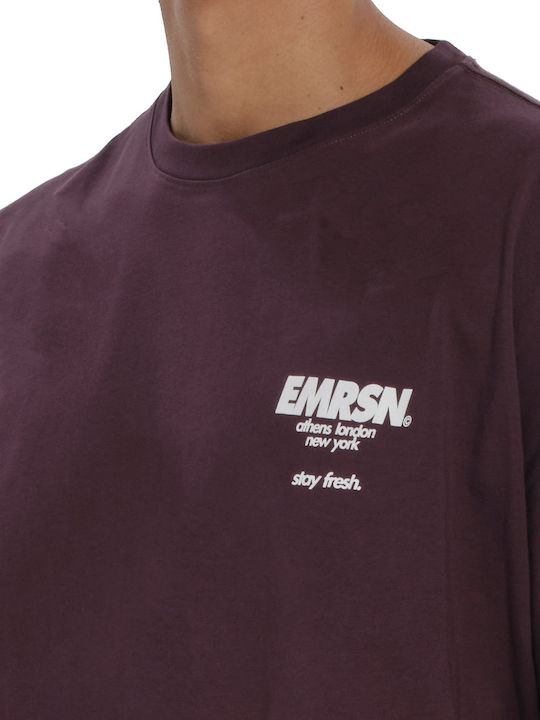T-shirt Μπορντό
