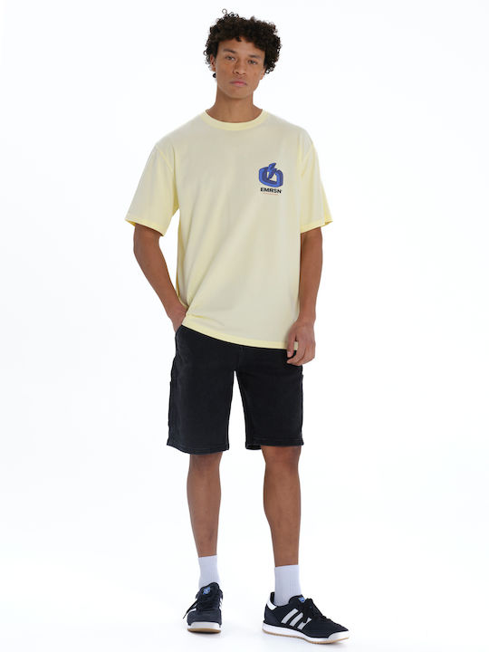 Herrenblusen T-Shirts Kurzarm Gelbe 261.EM33.08-hellgelb