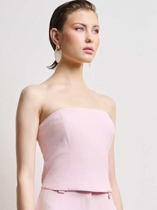 Γυναικεία Μπλούζα Strapless Ροζ