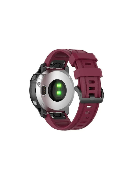 Silicone Strap Burgundy (Garmin Instinct 2S)