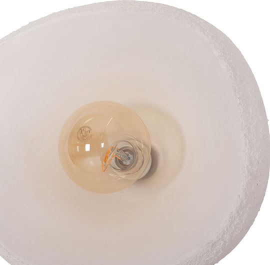 HomeMarkt White Hanging Ceiling Light with E27 Socket 44.5x38.5x29cm