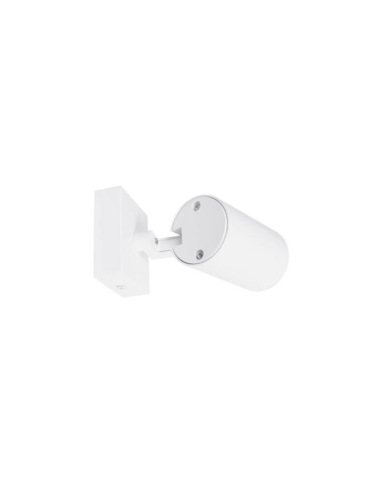 kelvo Single Spot with GU10 Lamp Adapter in White Colour