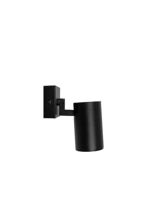kelvo Single Spot with GU10 Lamp Adapter in Black Colour