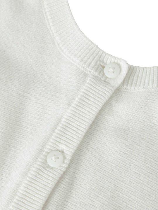 Kinder-Strickjacke Gestrickt Weiß