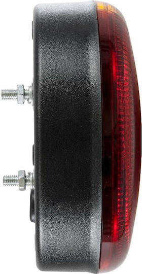 Globostar Tailight 999-0252 Rear Vehicle LED Light 10W 400lm 180° DC 12V Waterproof IP66 Orange & Red M13.5 x W13.5 x H5.5cm Pack of 2 Pieces 1 Year Warranty 999-0252