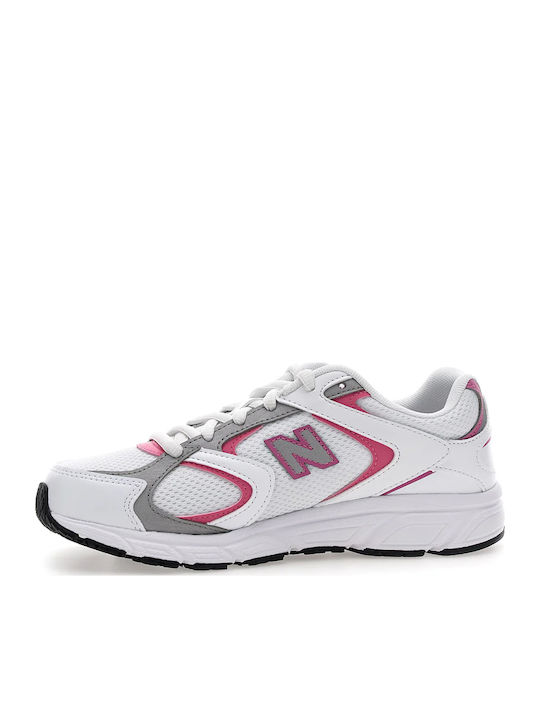 Classic Kids Sports Shoes Running with Laces White