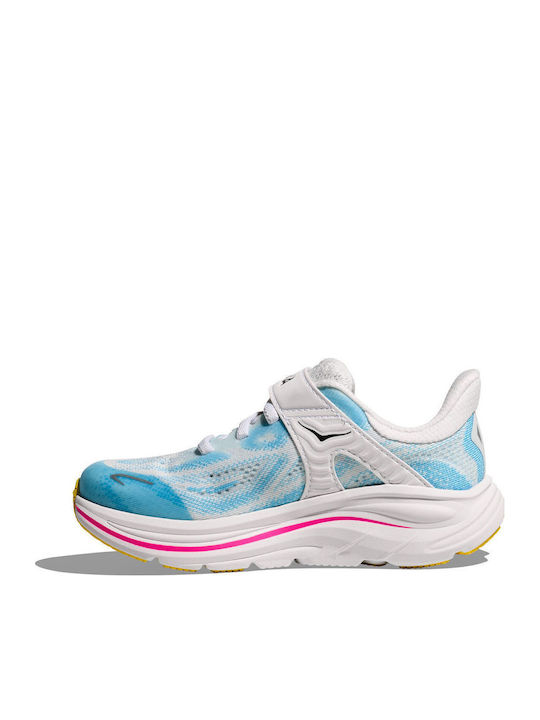 Clifton 10 Kids Sports Shoes Running with Hoop & Loop Closure Blue