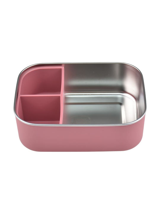 Queen Mother Δοχείο Φαγητού Inox Ροζ 1.2lt