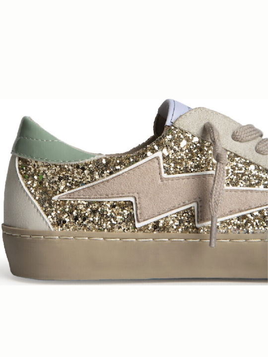 Damentaschen Sneakers Gold