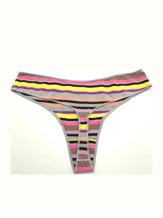 Damen-Slips Grau Bunt