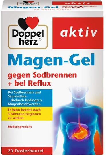 Doppelherz Magen-Gel Συμπλήρωμα για Καούρα & Παλινδρόμηση 20 φακελίσκοι