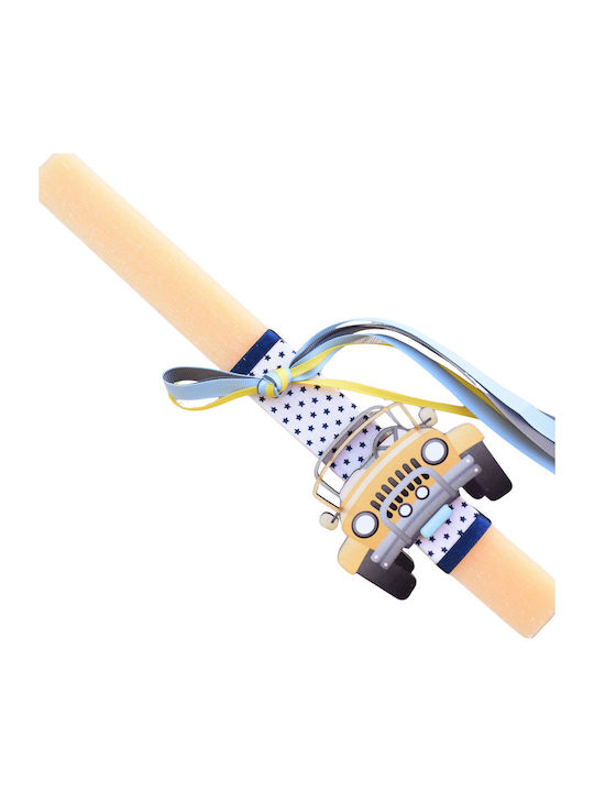 Lumanare De Paste Pătrată Parfumată Și Handmade Galbenă