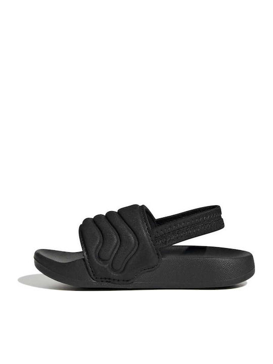 Kids' Flip Flops Black Adilette Estrap