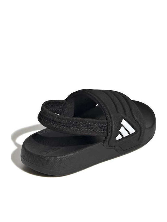 Kids' Flip Flops Black Adilette Estrap