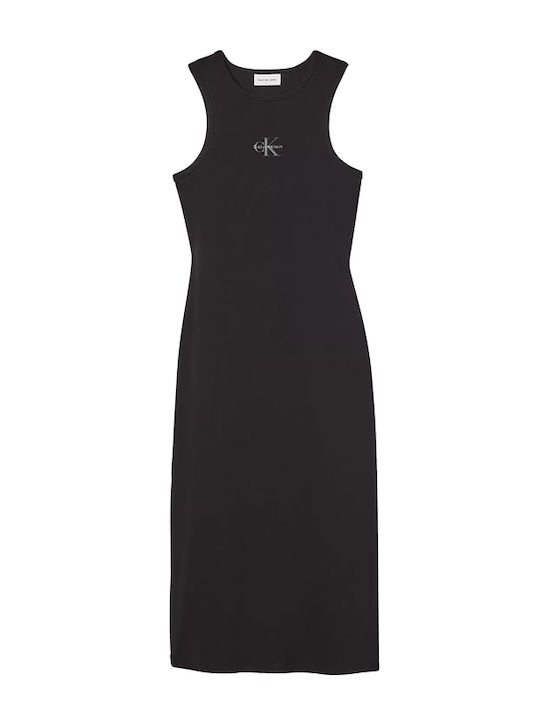 Calvin Klein Midi Sleeveless Black Dress LV047F242G-UB1 | Skroutz.mt