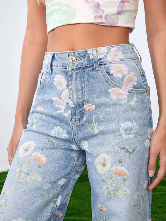 High Rise Women's Jean Pants in Loose Fit