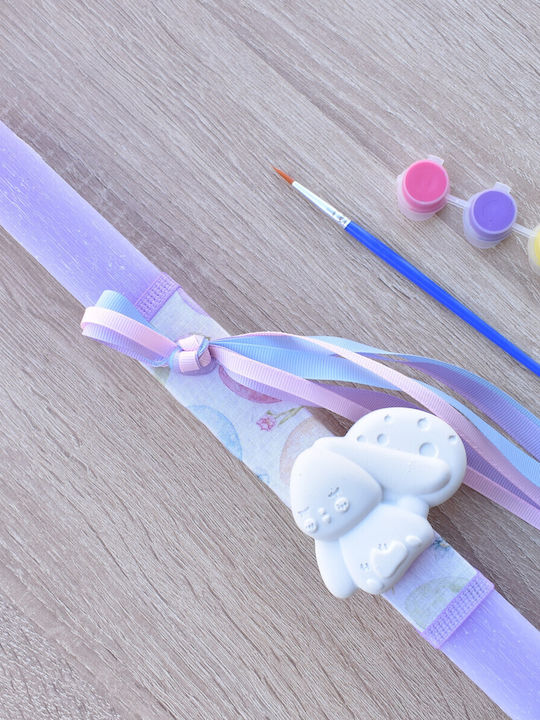 Easter Candle Square Scented And Handmade Purple