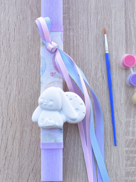 Easter Candle Square Scented And Handmade Purple