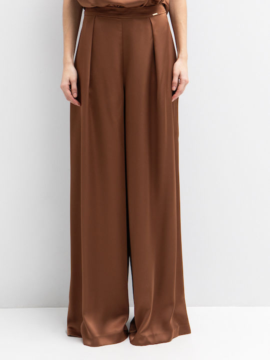Damen Satin Pantaloons Braun