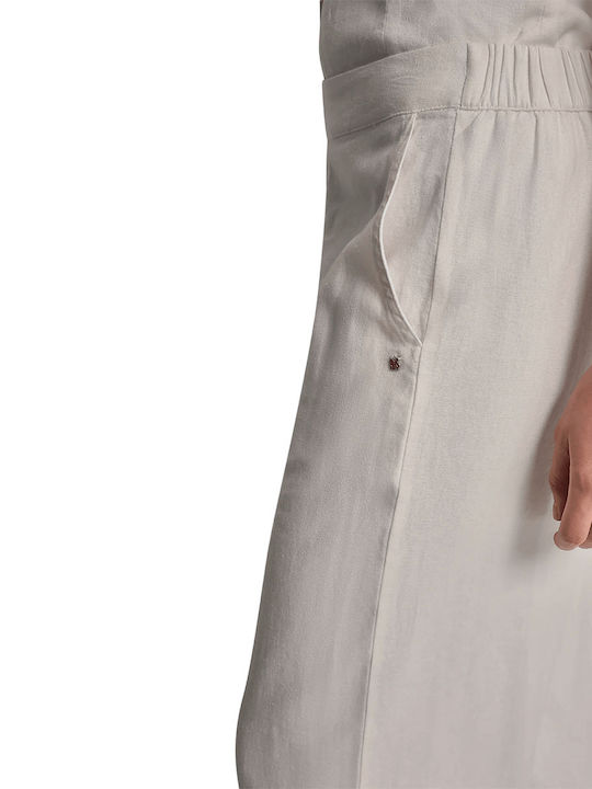 Women's Fabric Trousers Ivory