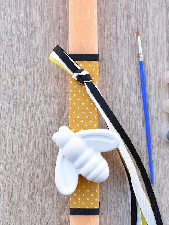 Lumanare De Paste Pătrată Parfumată Și Handmade Galbenă