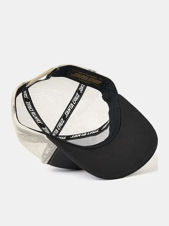 Santa Cruz Out Time Meshback Kappe Schwarz Stein Grau Schwarz Einheitsgröße Sca-cap-9548