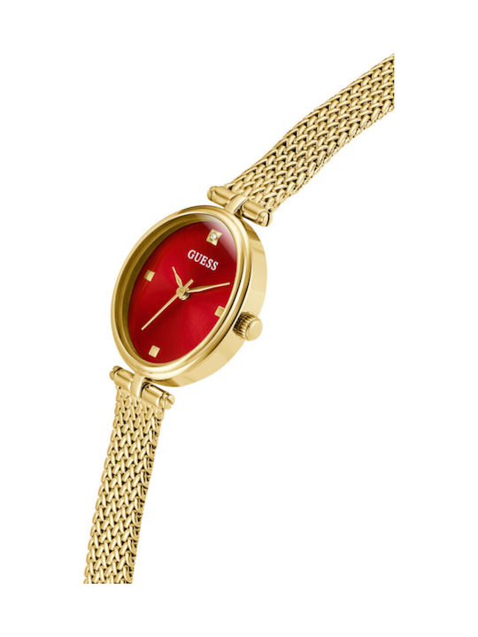 Guess Ruby Damenuhr 24mm Batterie mit Gold Metall-Armband