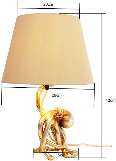 Kare Design Πορτατίφ με Χρυσό Καπέλο και Βάση