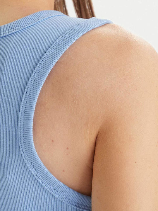 Damen Sport Top Ärmellos Hellblau