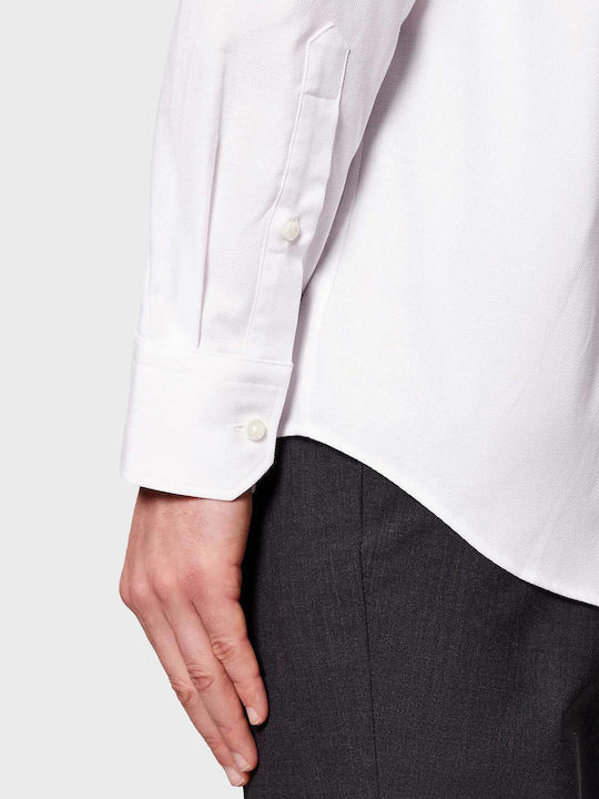 Fit Long Sleeve Shirt in Regular Fit White