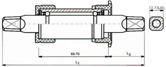 Medium Friction Ventura Cotter Pins Bsa 68/136mm