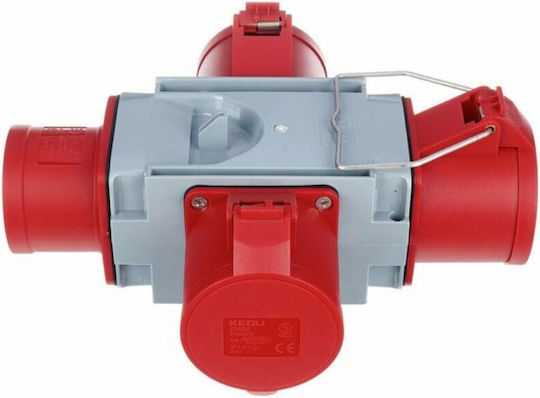 Adapter Pipe Tee Three-Phase 1 Male 5p 32 3 Female 5p 32a